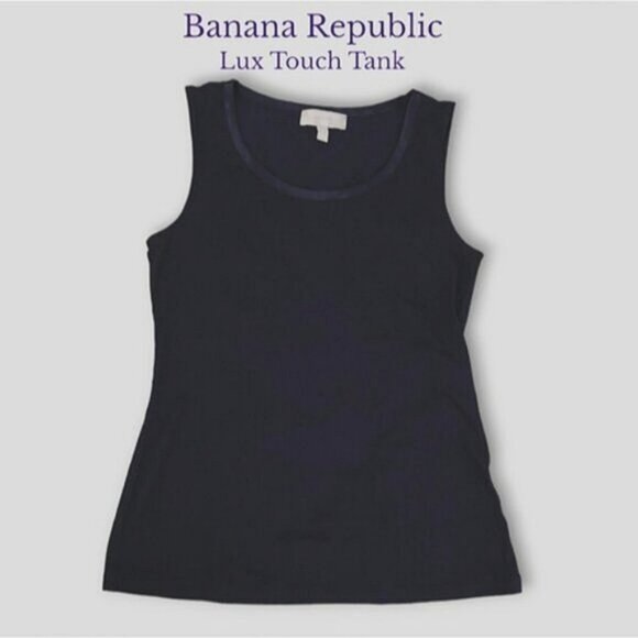 Banana Republic Limited Edition Lux Touch Sleeveless Tank with satin - Picture 3 of 9